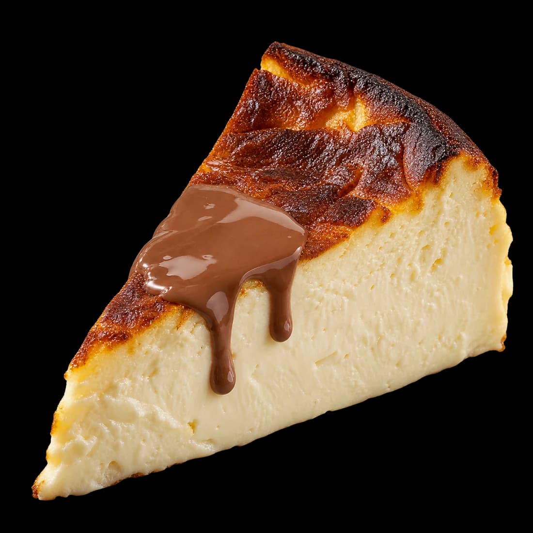 San Sebastian cheesecake dilimi
