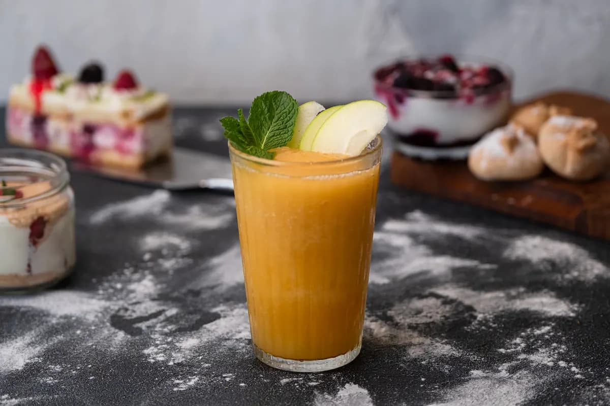 Iced çarkıfelek (passion fruit) smoothie